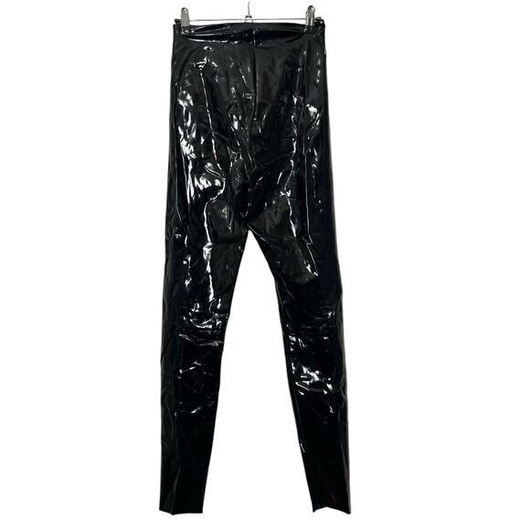 Commando Faux Patent Leggings Women’s Size Medium Black High Rise Stretch - Picture 3 of 10